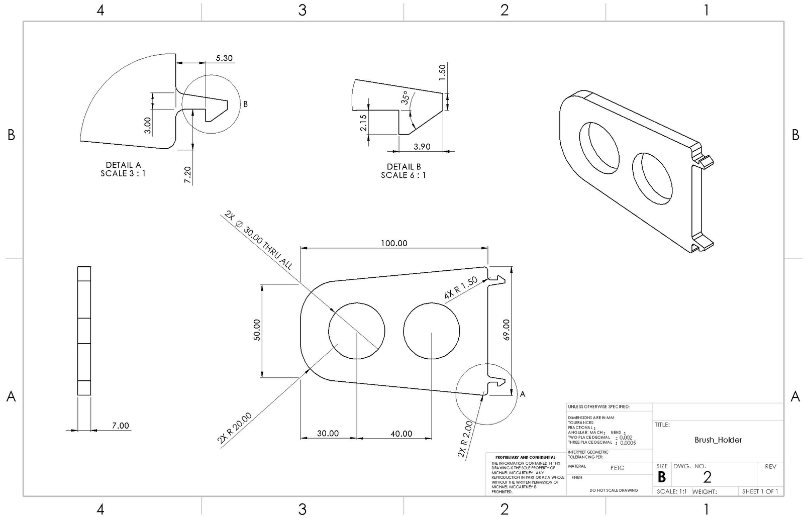 connector plate drawing