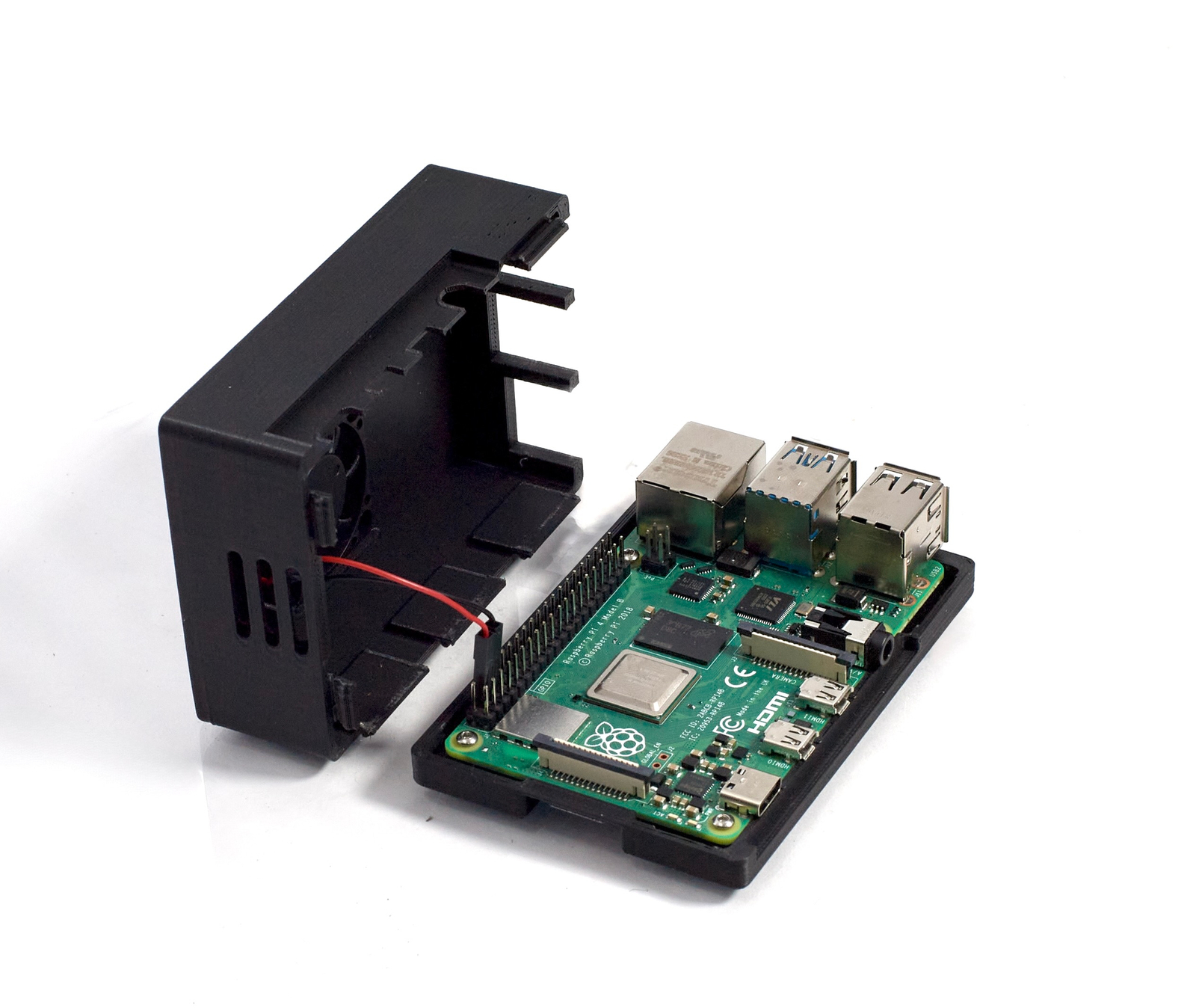 raspberry pi enclosure disassembled